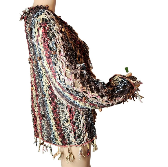 Sandy Starkman vintage shaggy cardigan jacket - Picture 8 of 16